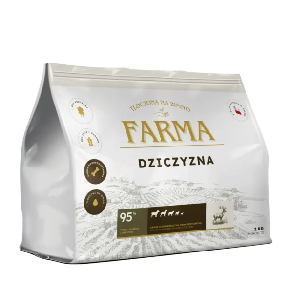 Farma – Dziczyzna Hipoalergiczna karma tłoczona na zimno