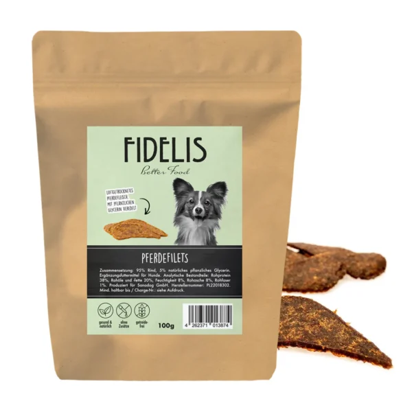 FIDELIS Filety z koniny (100g) - przysmak dla psa