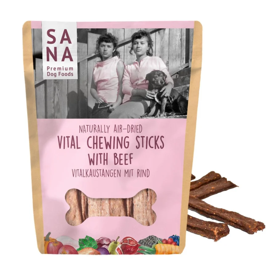 SANADOG Dental Vital Sticks - Pałeczki do żucia z Wołowiną 150g