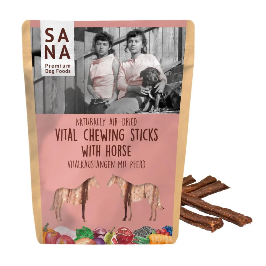 SANADOG Dental Vital Sticks - Pałeczki do żucia z Wołowiną i Koniem 150g