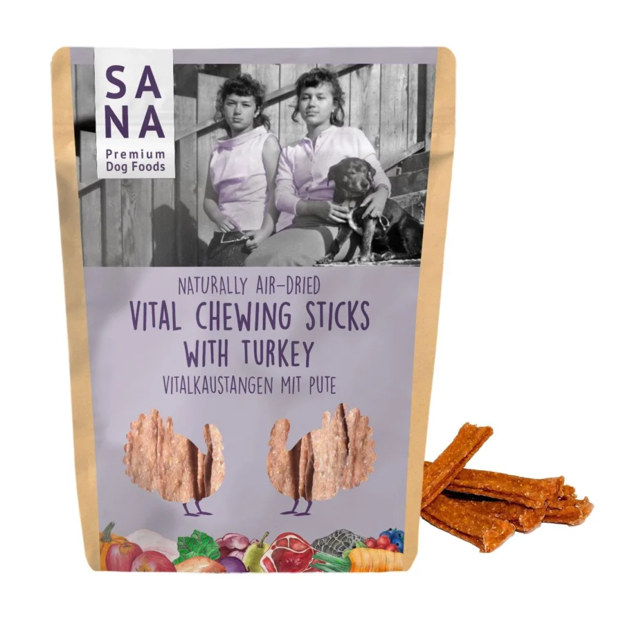 SANADOG Dental Vital Sticks - Pałeczki do żucia z Wołowiną i Indykiem 150g