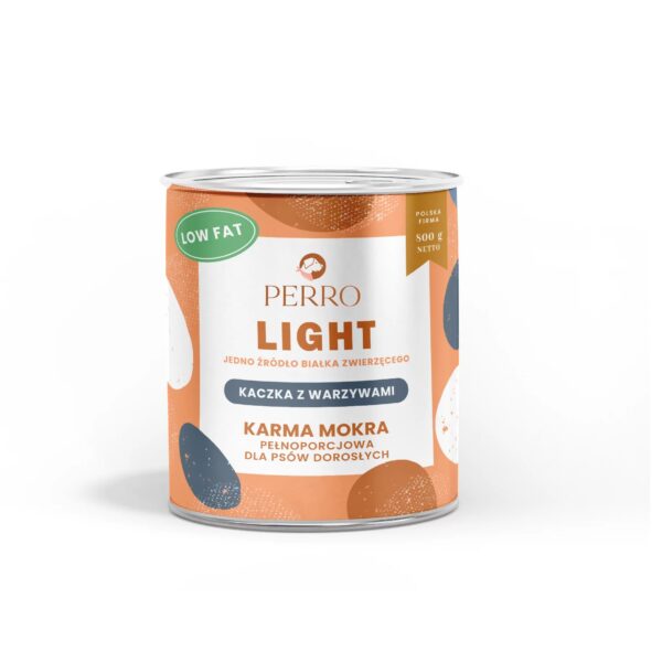 PERRO Karma mokra LIGHT Kaczka z warzywami – monobiałkowa 400g