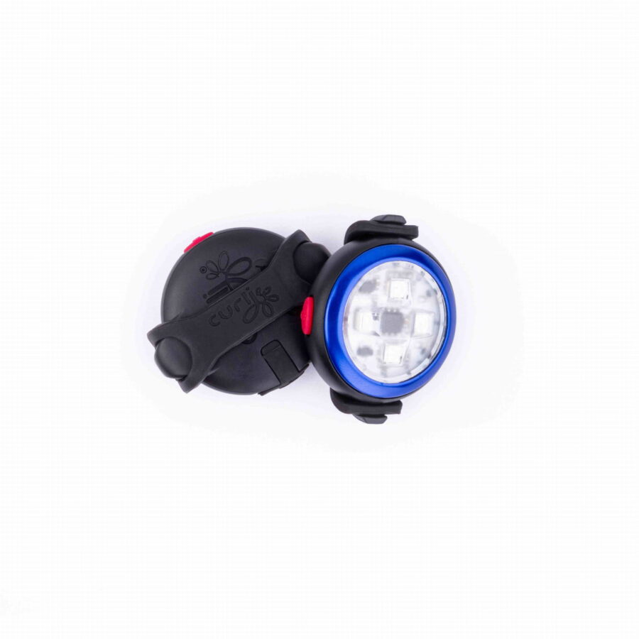 Curli Przypinka Luumi Led Safety niebieska lampka