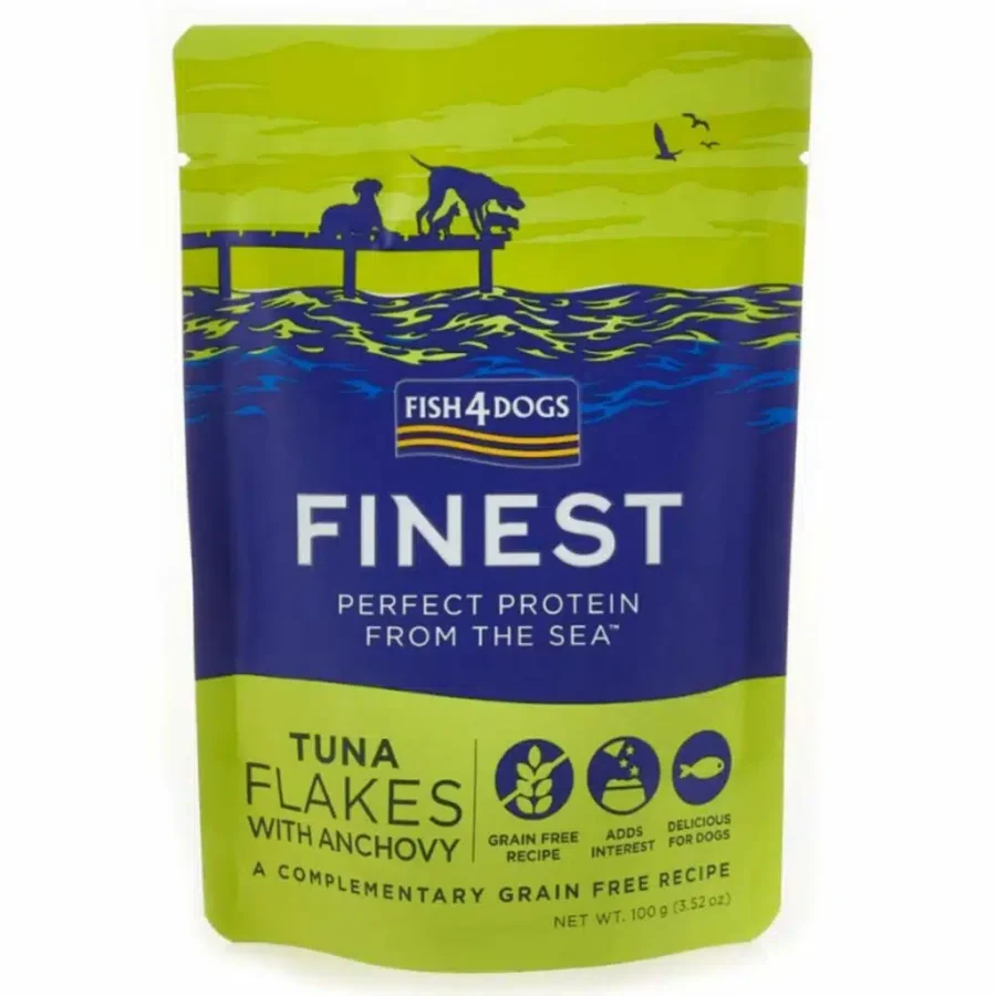 Fish4dogs F4D Finest Tuna FLAKES with Anchovy 100 g - mus Tuńczyk z Anchois Mus 100g