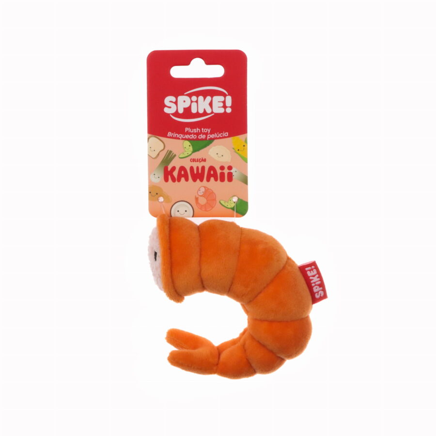 Spike Kawaii Plush Shrimp Krewetka - zabawka dla psa