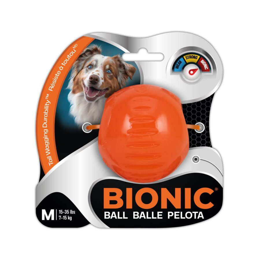 BIONIC Piłka, gryzak, dla psa, M, 6,7 cm