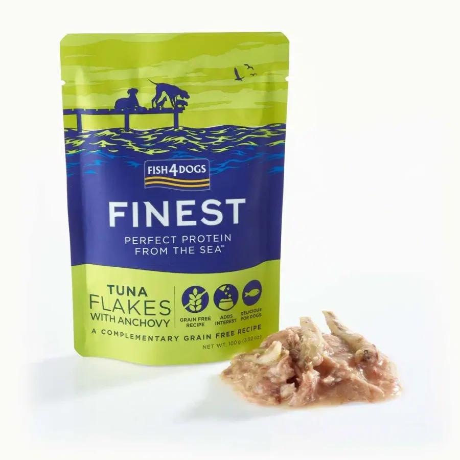 Fish4dogs F4D Finest Tuna FLAKES with Anchovy 100 g - mus Tuńczyk z Anchois Mus 100g