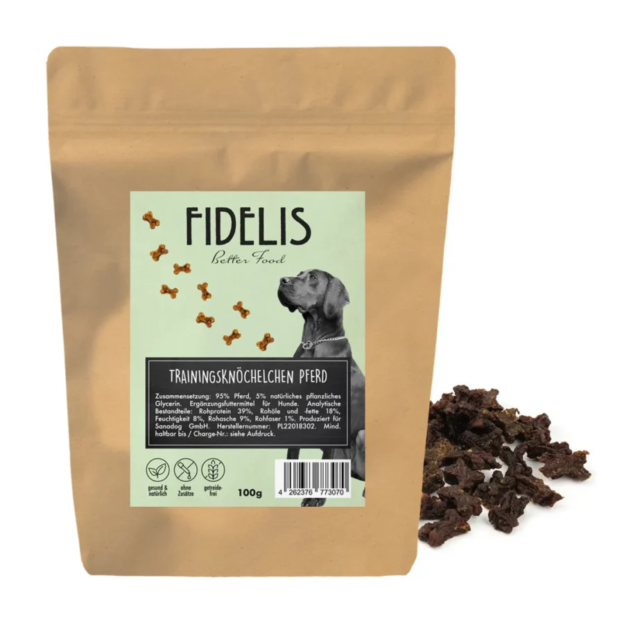 FIDELIS Treningowe kostki z koniny 100 g