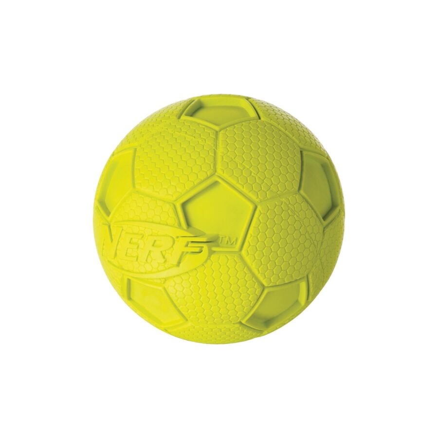 NERFDOG Piszcząca piłka nożna NERF, L, zielona/czerwona