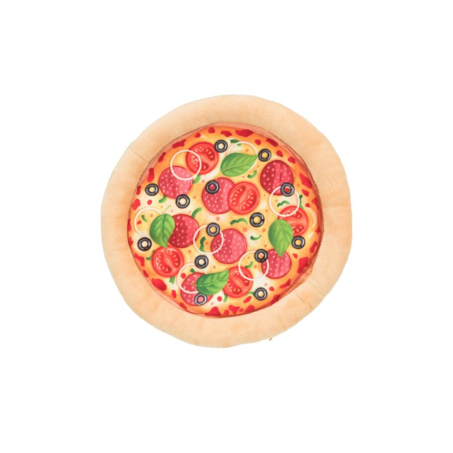 TRIXIE Pizza pluszowa szeleszcząca zabawka dla psa 26 cm