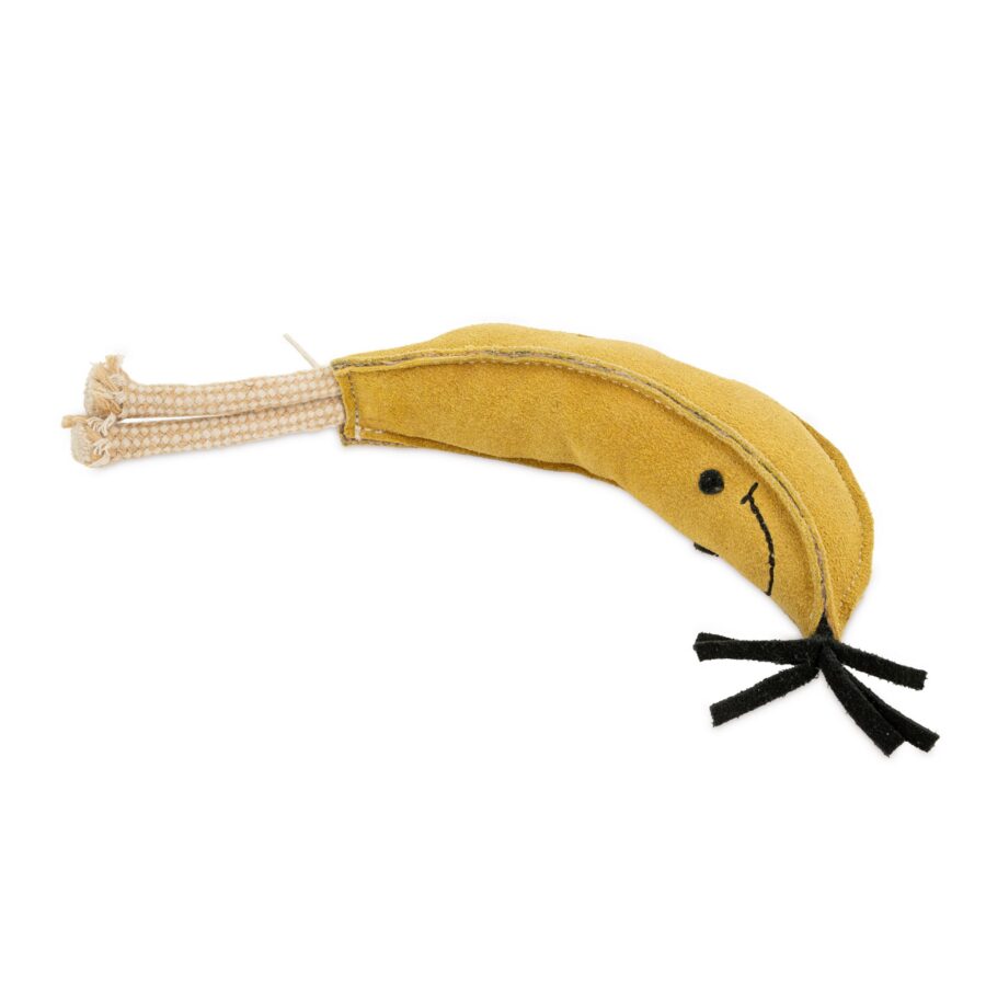 BARRY KING Zabawka, dla psa, banan, skórzana, 26x10cm