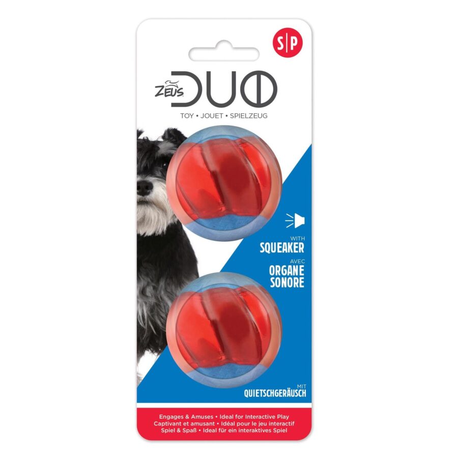 ZEUS Duo Ball - 5cm piszczące, 2szt w opakowaniu
