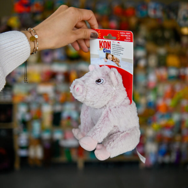 KONG® COMFORT KIDDOS PIG Small - pluszowa piszcząca zabawka