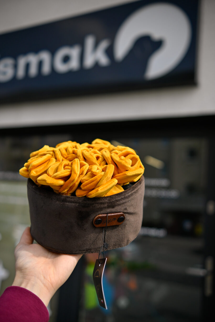SAFI Zabawka Węchowa Flowerbox - żółte róże w brązowej doniczce