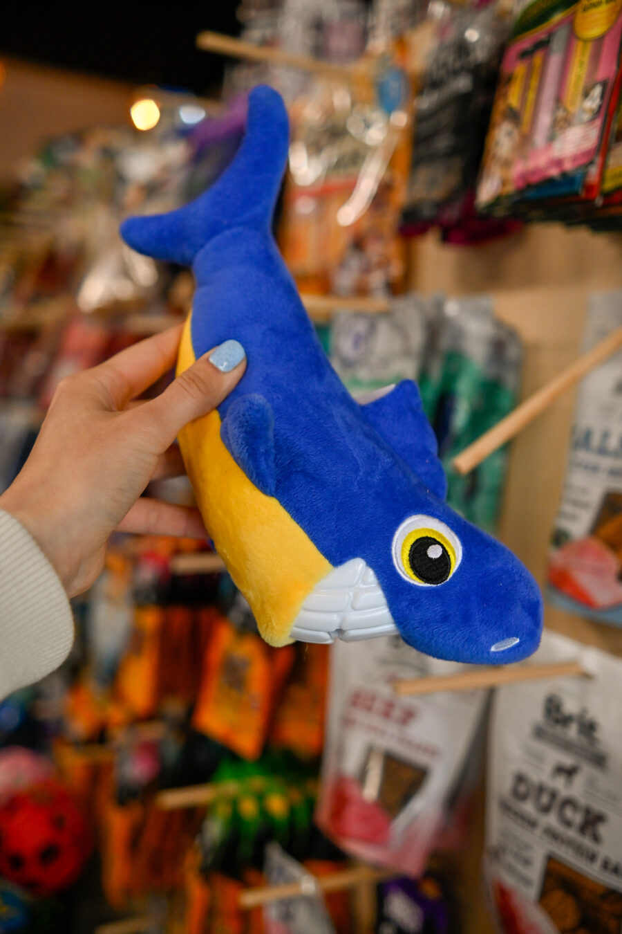 Flamingo Zabawka dla psa na przysmaki Rekin Gebla Shark - piszczy