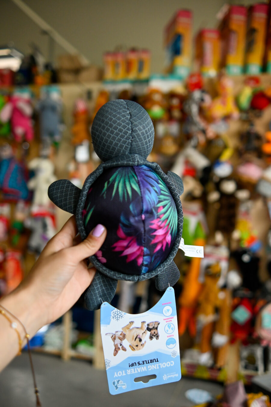 CoolPets Turtle's Up (Flamingo) ŻÓŁW zabawka do wody dla psa