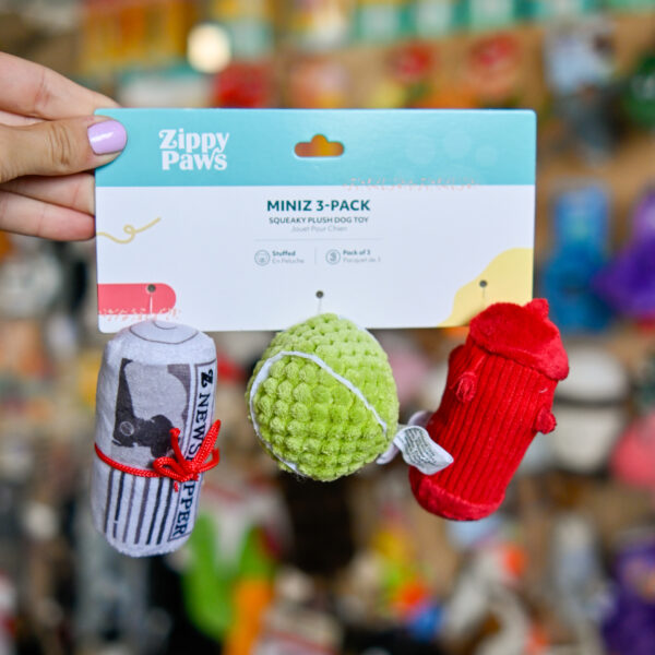 ZIPPYPAWS Miniz 3-pack - Dog’s Best Friends hydrant, gazeta i piłeczka ZP1105