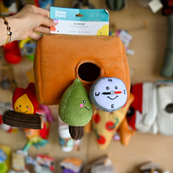 ZippyPaws Pluszowa norka Namiot - zabawka węchowa