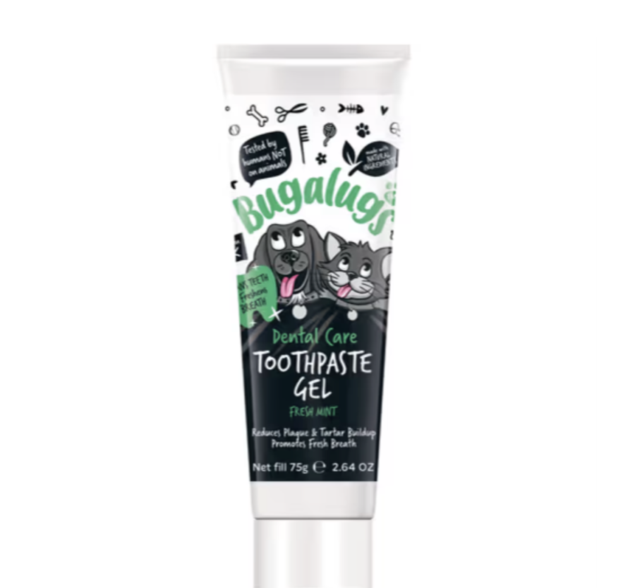 Bugalugs Dental Care Toothpaste Gel 75g - pasta do zębów dla psa i kota, miętowy żel