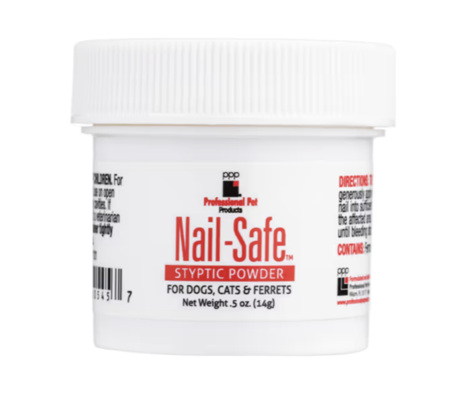 PPP Nail Safe Styptic Powder - proszek do tamowania krwawienia przy obcinaniu pazurów psów, kotów, fretek - 14g