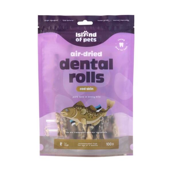 DENTAL ROLLS COD SKIN - rolki ze skóry dorsza 100g