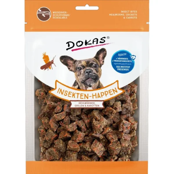 DOKAS kęsy 100g insekty marchew 203992