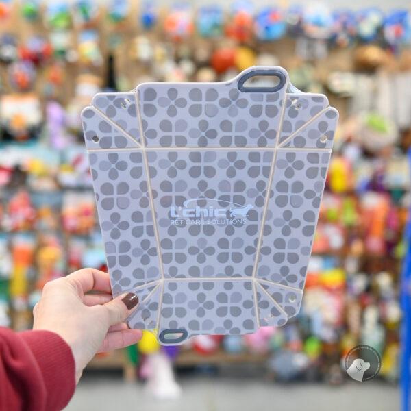 RECOVET Chop2Bowl grey - deska do krojenia kiełbasy treningowej i miska w jednym