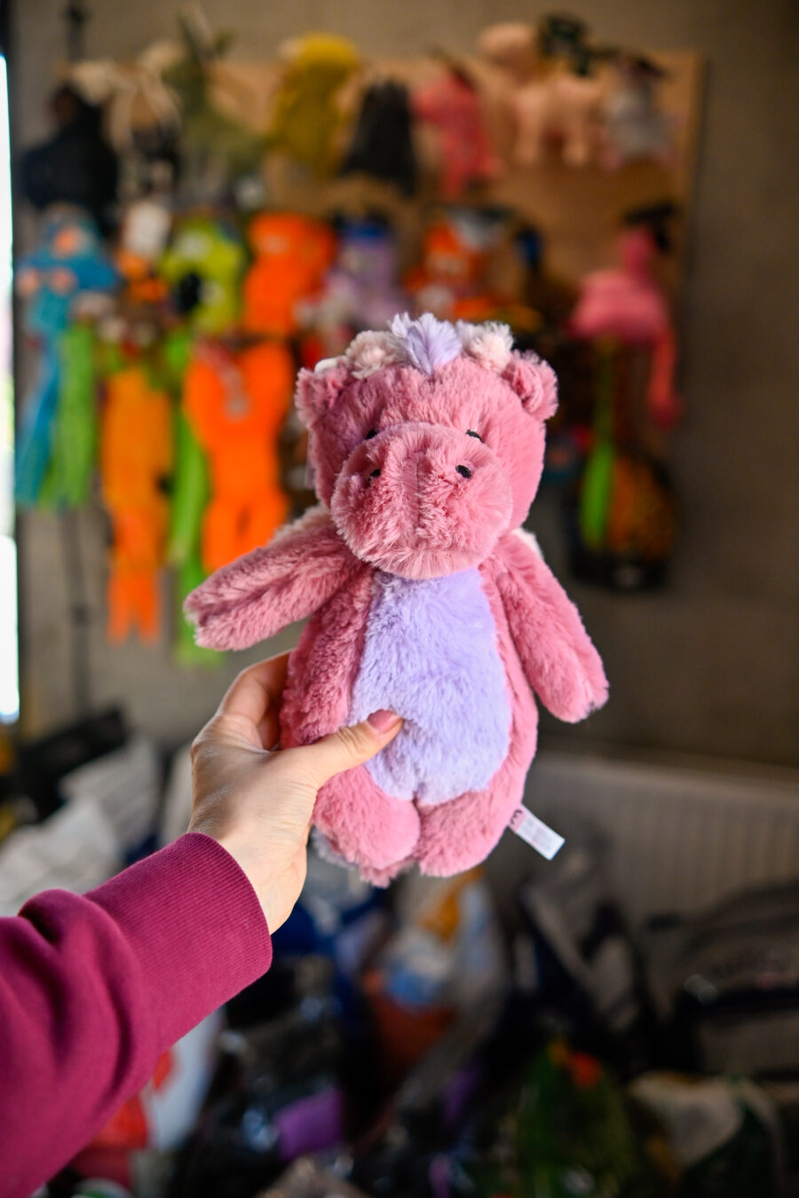 Trixie Smok zabawka dla psa pluszowa 27 cm z recyklingu z dźwiękiem
