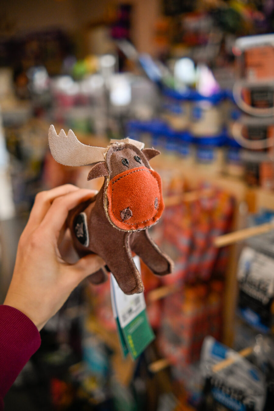 GREEN & WILD'S Rudy the Reindeer (Renifer)- z juty i zamszu