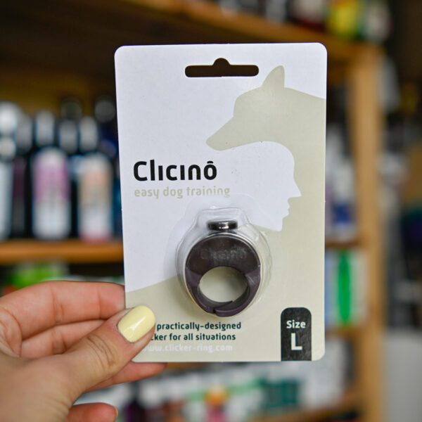 CLICINO clicker ring Choco - brązowy kliker na palec S-XL