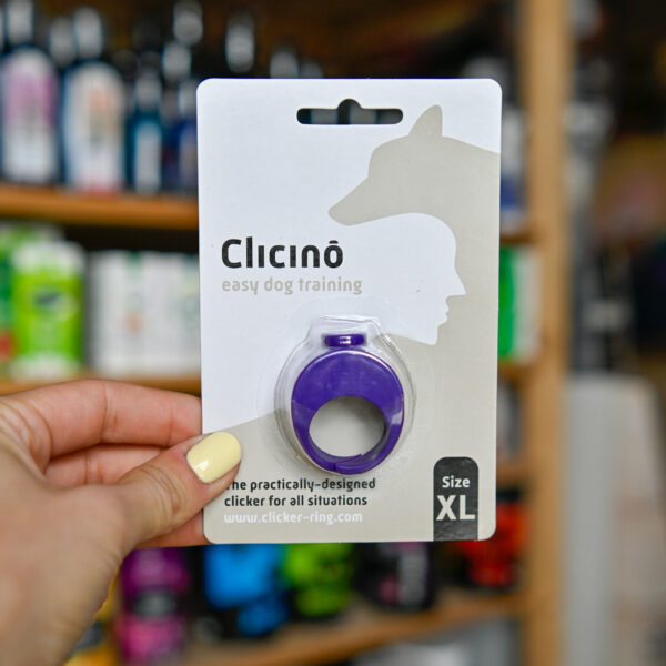 CLICINO clicker ring dark violet - fioletowy kliker na palec