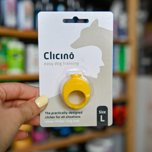 CLICINO clicker ring Sunny Yellow - żółty kliker na palec S-XL