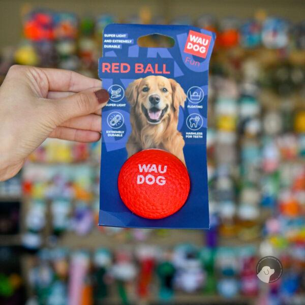 WAUDOG Fun Red Ball zabawka dla psa, termoplastyczna pianka poliuretanowa