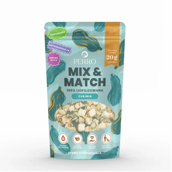 PERRO MIX & MATCH Cukinia Przysmaki liofilizowane 20 g