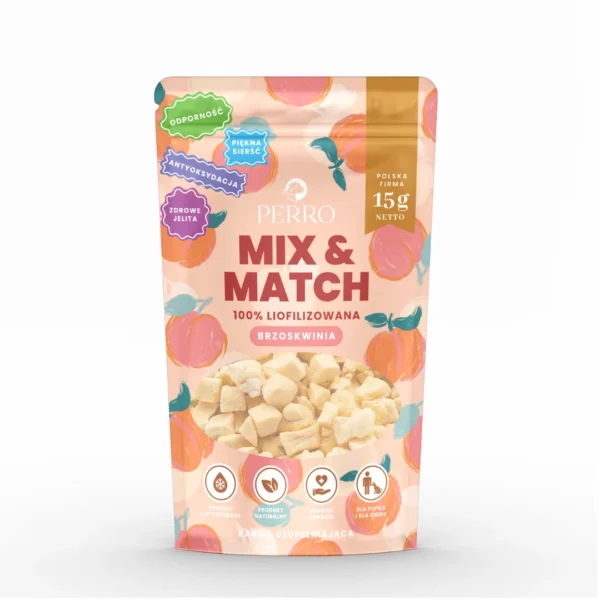 PERRO MIX & MATCH Brzoskwinia Przysmaki liofilizowane 15 g