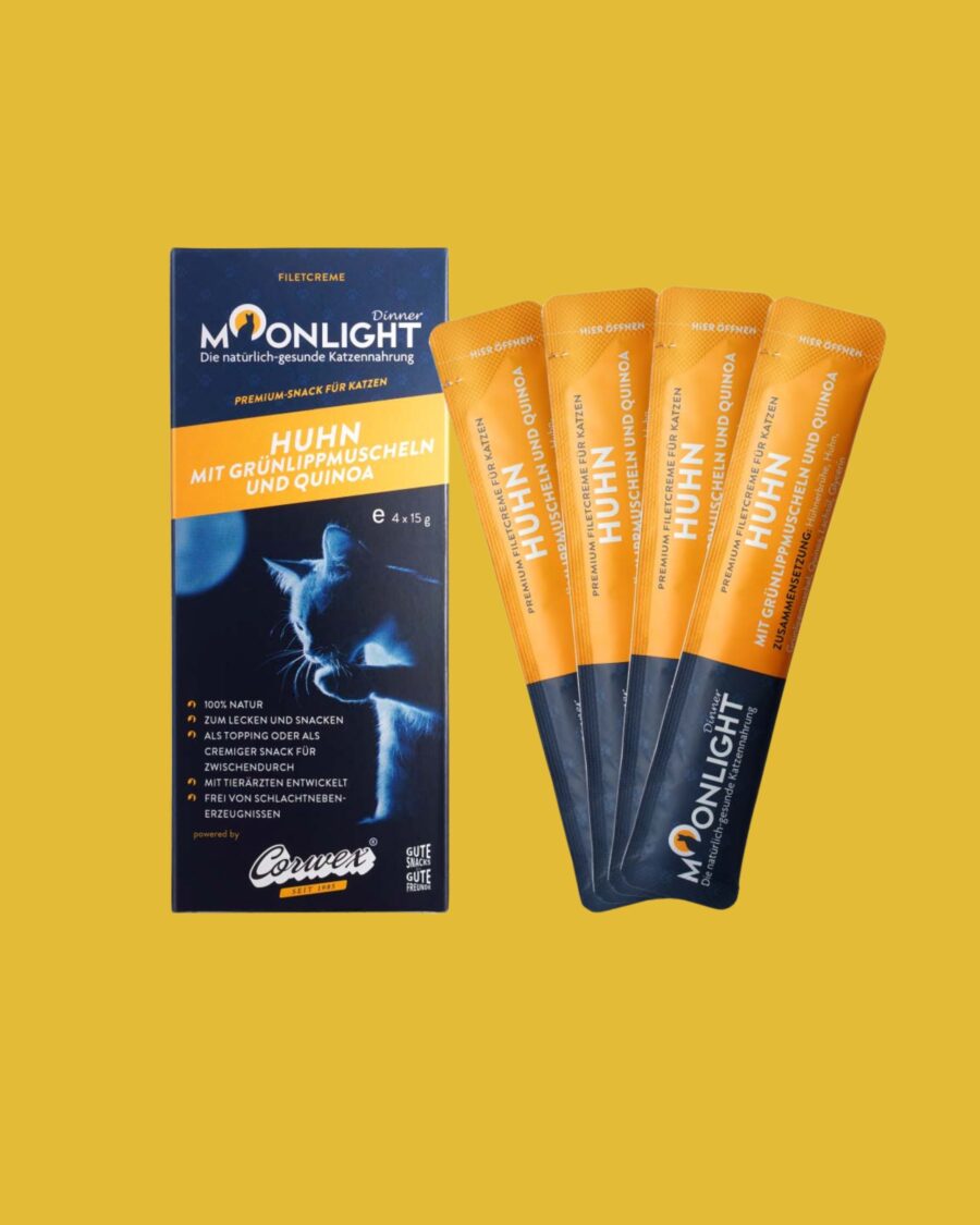 Moonlight Dinner Creme krem kurczak omułek 4x15g - sos, polewa dla kota