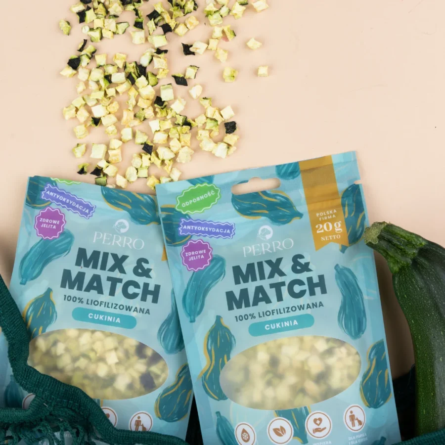 PERRO MIX & MATCH Cukinia Przysmaki liofilizowane 20 g