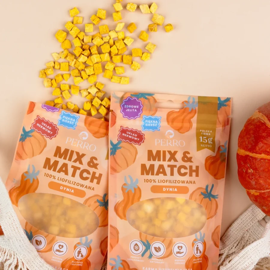 PERRO MIX & MATCH Dynia Przysmaki liofilizowane 15 g