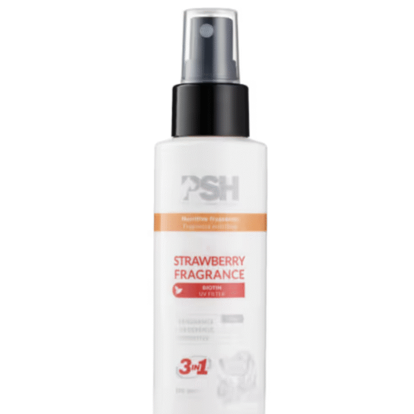 PSH Strawberry Fragrance 3in1 100ml - delikatne perfumy i odżywka dla psa i kota, z ochroną przeciwsłoneczną