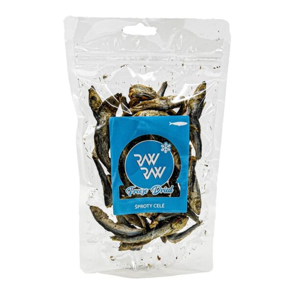 Raw Raw przysmak liofilizowane całe szproty 50g