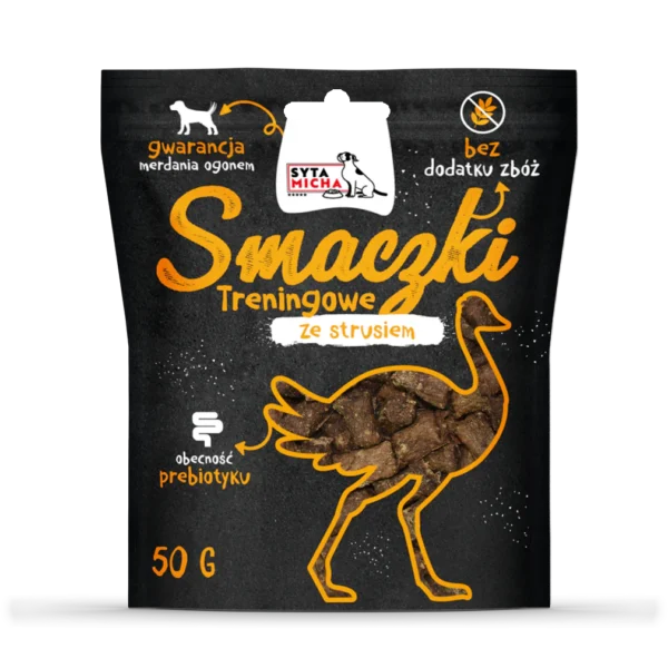 Smaczki treningowe ze strusiem 50g