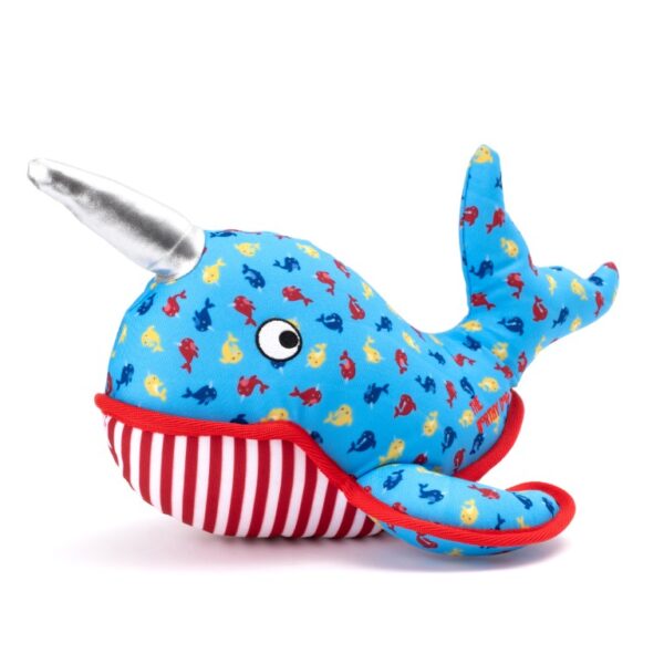 The Worthy Dog – Narwhal Toy Large wieloryb z podwójnym szwem