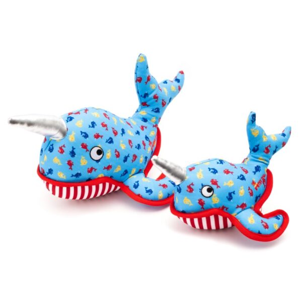 The Worthy Dog – Narwhal Toy Large wieloryb z podwójnym szwem