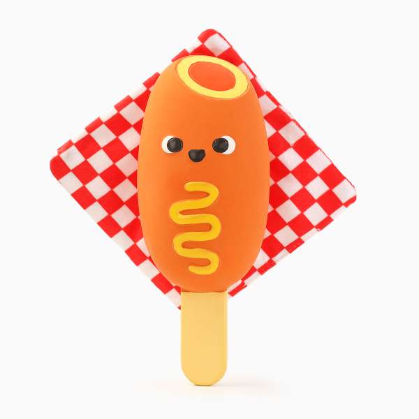 Hugsmart Latex Corn Dog piszczące lateksowa pluszowa