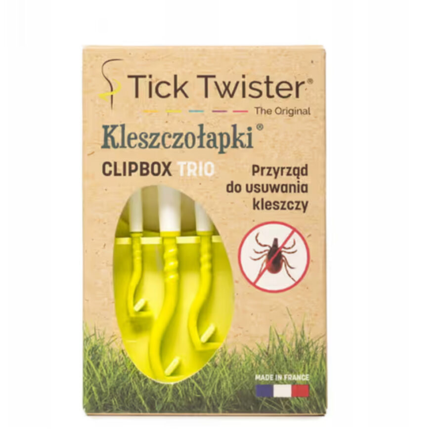 Tick Twister Clip Box Trio Green - Kleszczołapki w pudełeczku, 3szt.