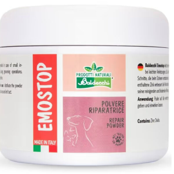 Baldecchi Emostop 50g - proszek do tamowania krwawienia dla psa i kota, z cynkiem
