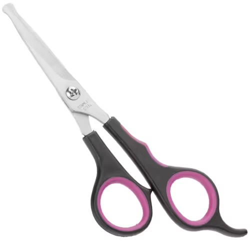 KW Smart Paw Scissors 5,5" - nożyczki bezpieczne, proste, do wycinania sierści na łapach