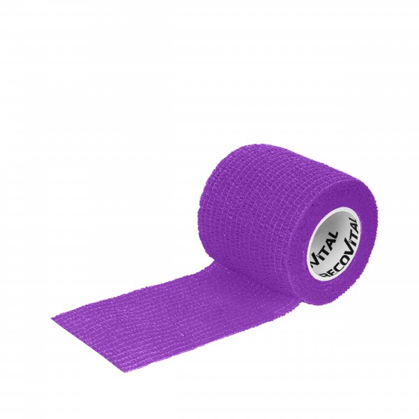 RECOVET Bandaż kohezyjny GORZKI fioletowy 5 cm x 4,5 m