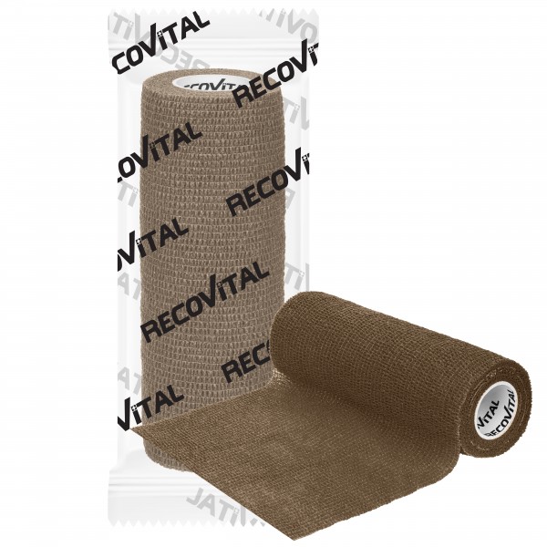 RECOVET Bandaż kohezyjny brązowy 15 cm x 4,5 m