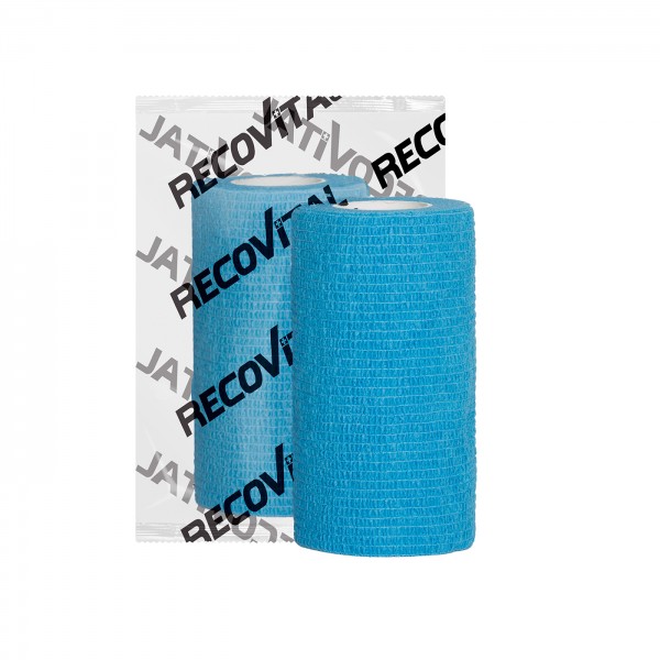 RECOVET Bandaż kohezyjny niebieski 10 cm x 4,5 m